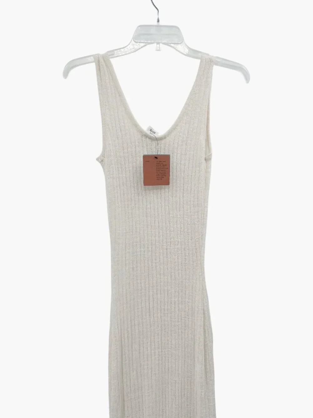 NEW Shade & Shore Knit Maxi Cover Up Tank Dress - Cream - Size S